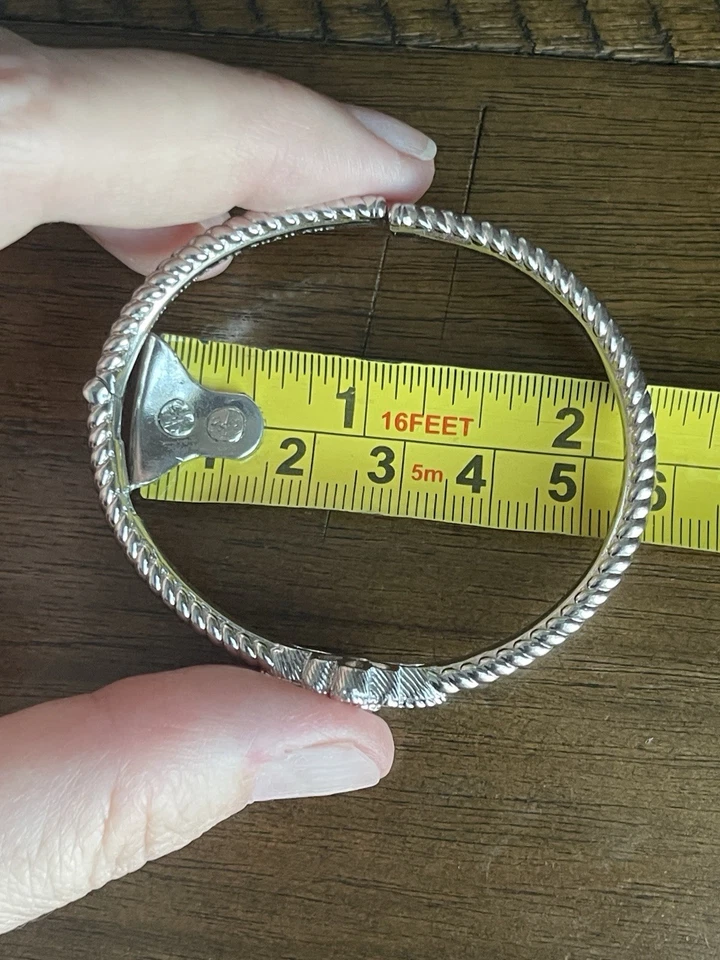 Pulseira de ametista roxa prata 925 Judith Ripka - Imagem 3 de 4