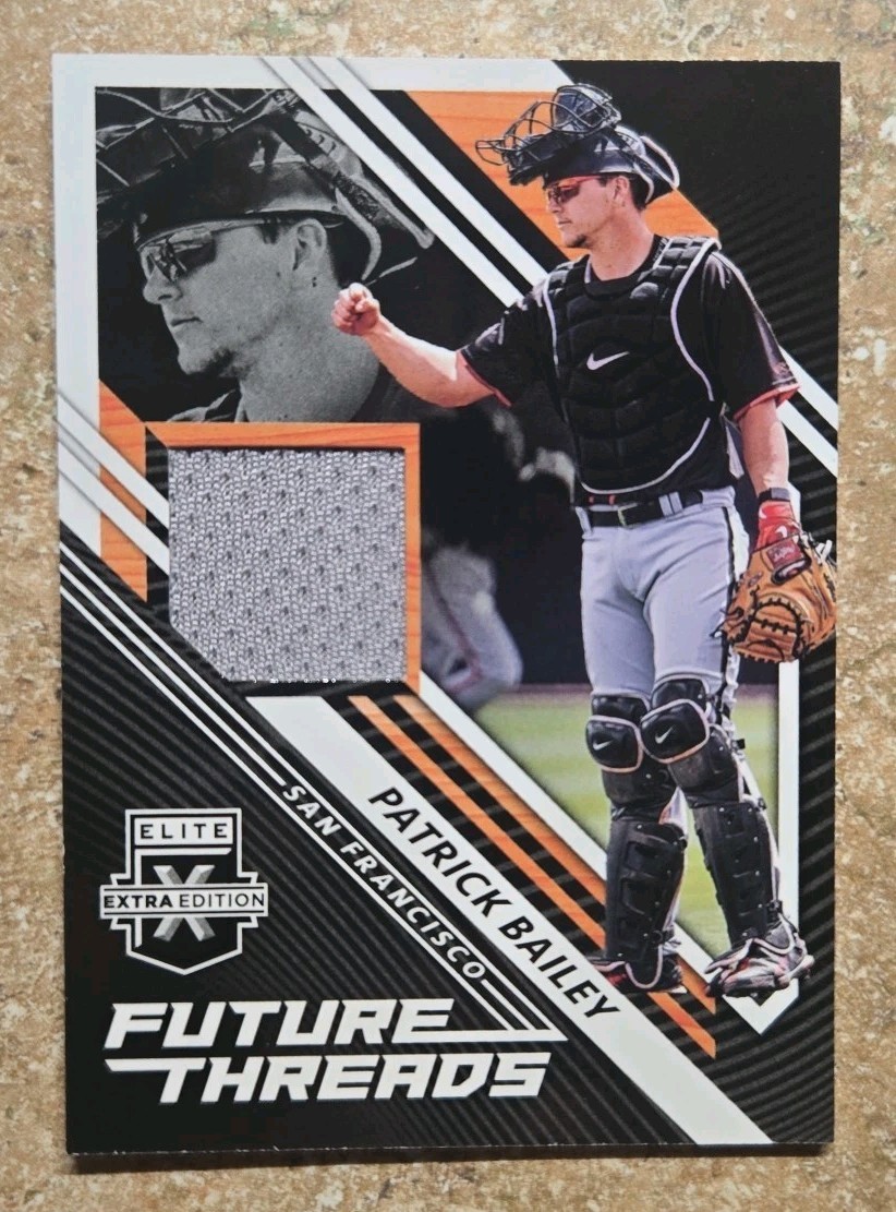 2021 Elite Extra Edition Patrick Bailey Future Threads #FT-PB Giants