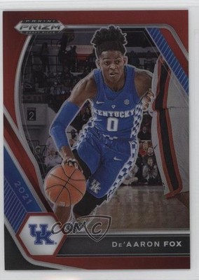 2021-22 Panini Prizm Draft Picks Red Prizm 180/299 De'Aaron Fox #72 0ud4
