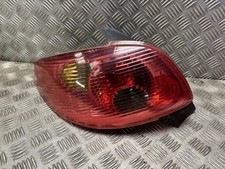 Peugeot 206 NSR Passenger Rear Left Light Unit Inc bulb Holder Genuine  03-07