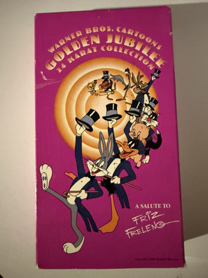 Warner Bros. Cartoons Golden Jubilee 24 Karat Collection  VHS Salute To Friz Fre