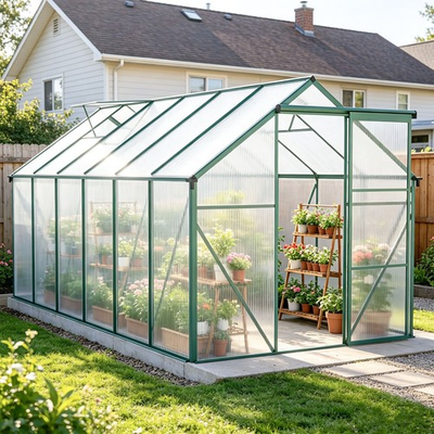 #ad 6x12 FT Polycarbonate Greenhouse w Aluminum Frame Heavy Duty for Outdoor Patio $299.99