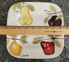 Home AMERICAN SIMPLICITY FRUIT Hand Painted Square Salad Plate 8.5" Set Of 3 — photo 4