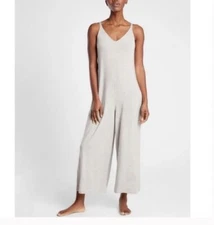 Athleta Gray Nighttime Bliss Sleep Romper Jumpsuit Lingerie PJ Small
