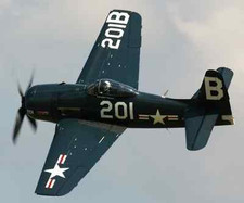 Grumman F8F Bearcat Fighter Airplane Wood Model Replica Large Free Shipping
