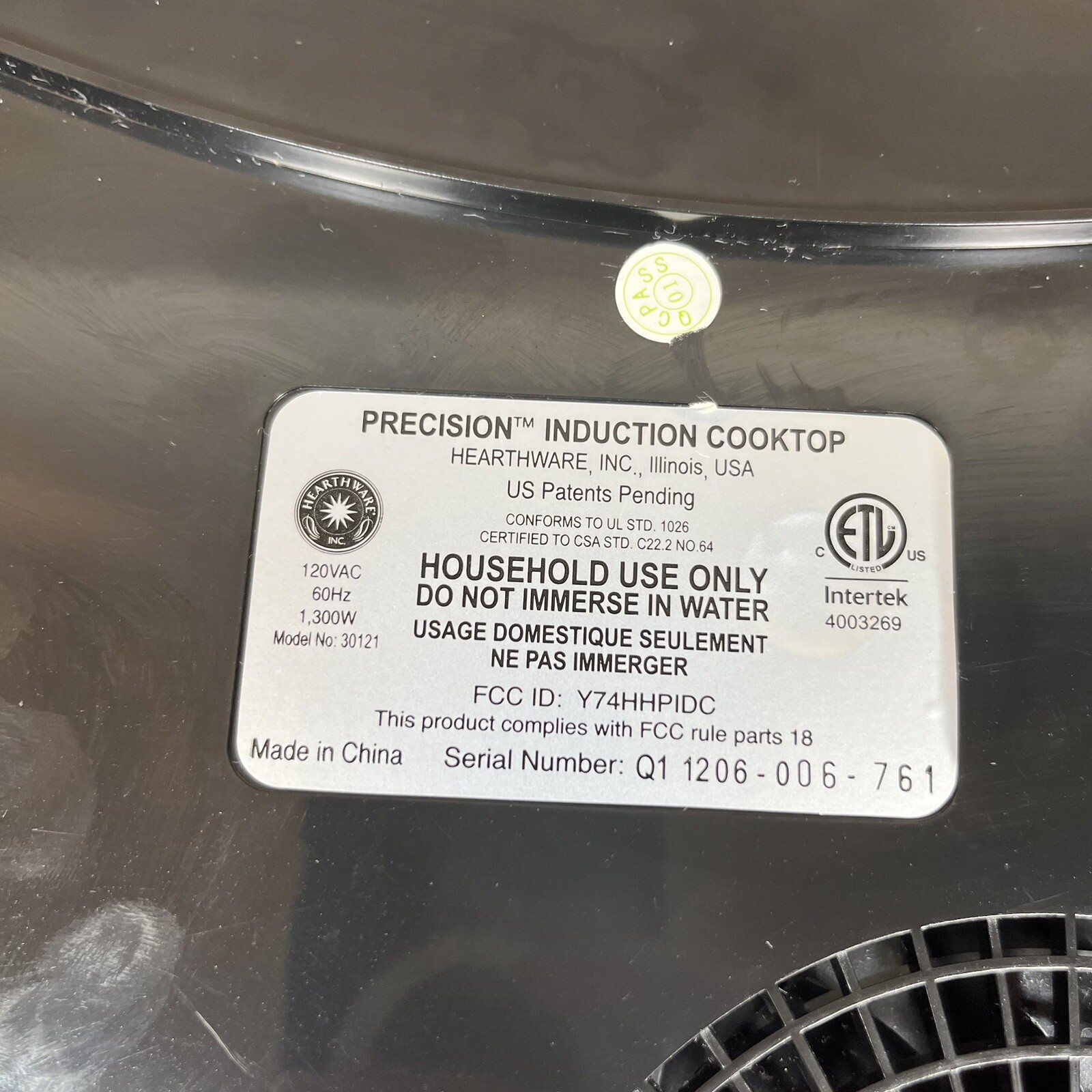 NuWave Precision Induction Cooking System Stove Cook Top Model 30121 Tested eBay