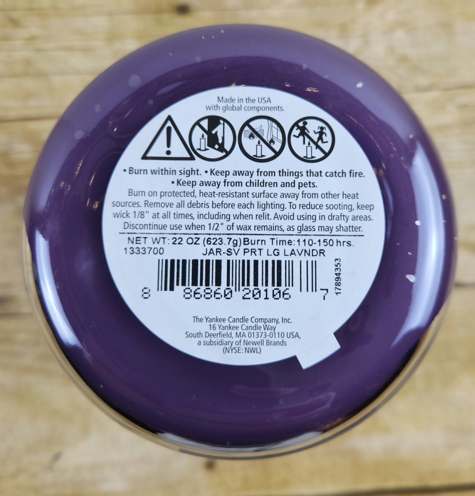 Yankee Candle Lavender New 22 oz Burns 110150 Hours eBay