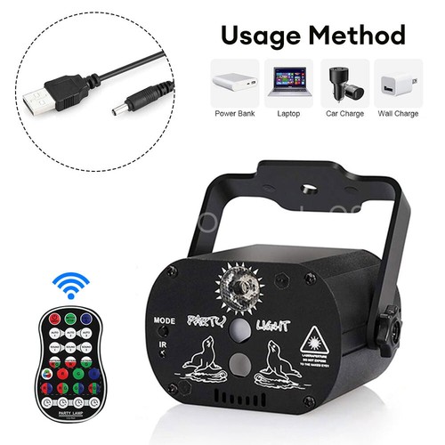 60-Mode DJ Disco Party Stage Lighting Laser Projector LED RGB KTV Event Light - Picture 5 of 16