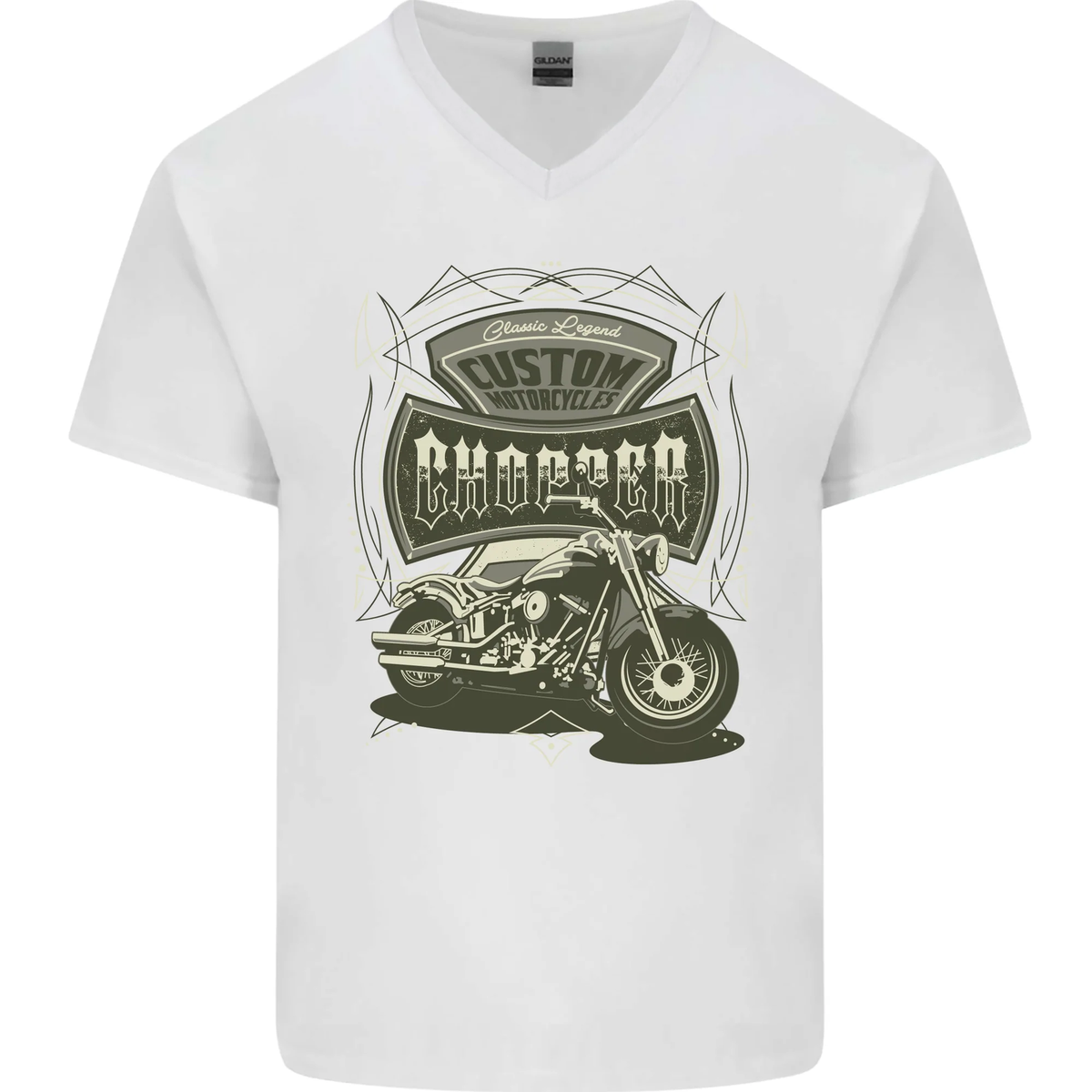 Niedrig Rider Klassisch Chopper Biker Motorrad Herren Langarm T-Shirt