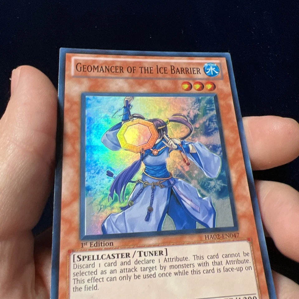 Geomancer of the Ice Barrier Super Rare 1st Edition HA02-EN047 YuGiOh Card - Image 2 of 4