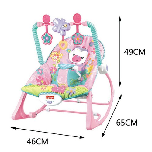 Baby Infant To Toddler Vibration Bouncer Rocker Swing Chair Soothing Music Toys - Picture 14 of 29