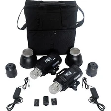 Portable Dyna-Lite Baja B4 Battery Powered 2-Monolight Kit with Case