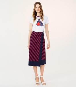 tory burch striped skirt