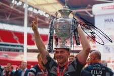Scott Taylor Hand Signed 12x8 Photo - Hull FC - Rugby League Autograph 1.