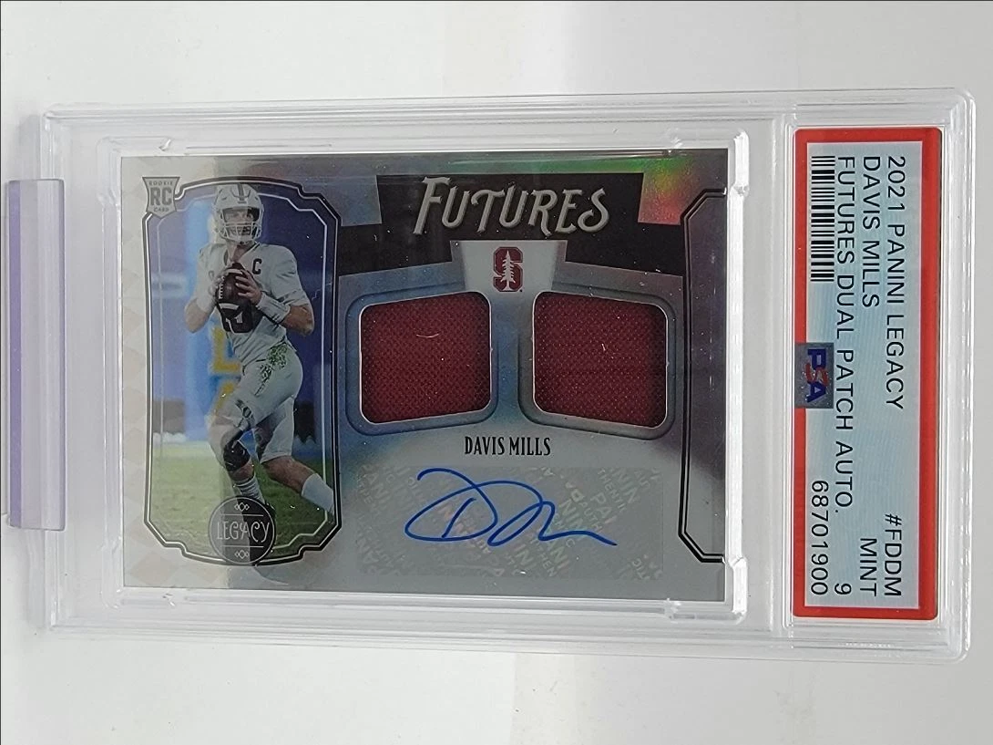 Davis Mills Panini Legacy Futures Dual Patch Autographs #FDDM Base