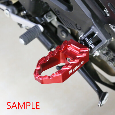 buzz 1225 BUZZ Motorcycle Passenger Foot Pegs Red For Kawasaki