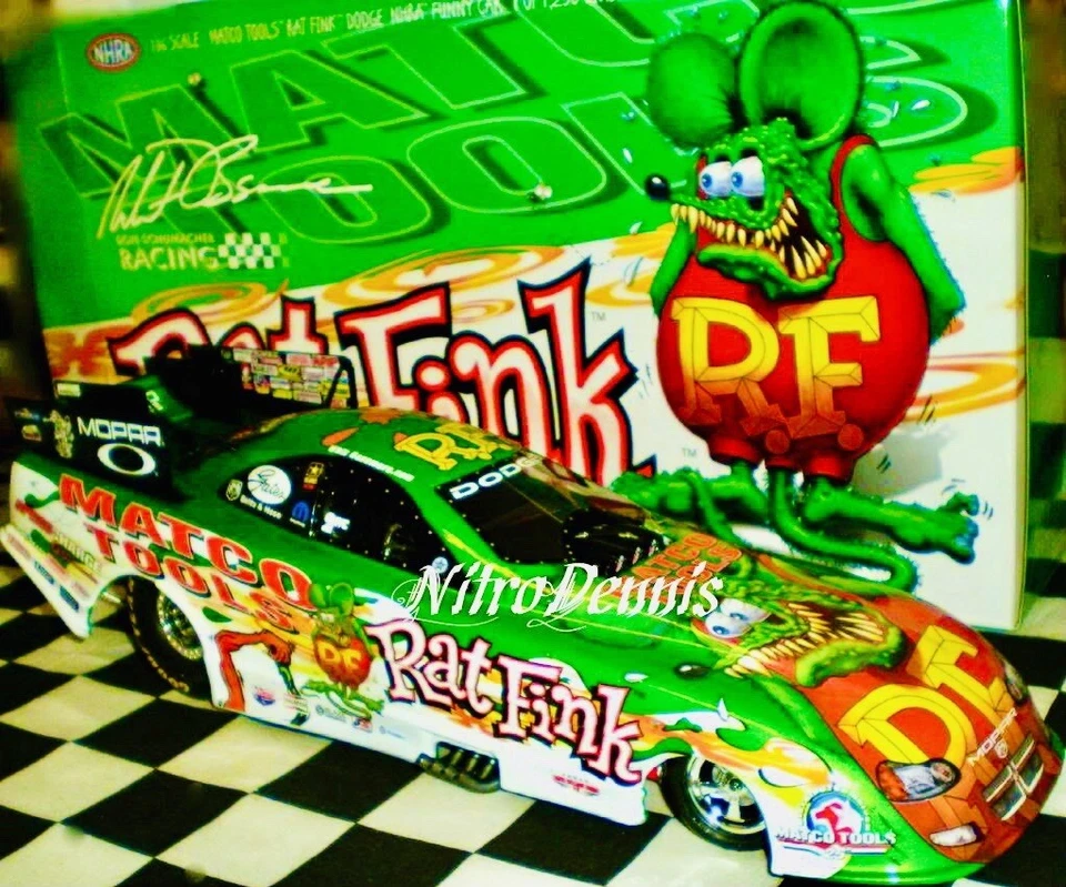 NHRA WHIT BAZEMORE 1:16 Milestone RAT FINK Diecast NITRO Funny Car DSR Top Fuel Foto 2 de 4