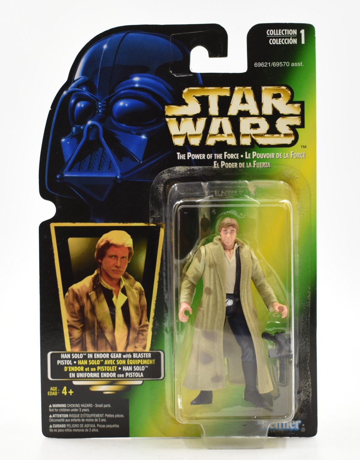 Star Wars The Power of The Force (Foil) - Han Solo in Endor Gear Action Figure