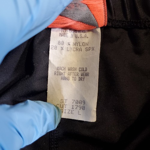 Pace Black Dupont Lycra VTG 90s NWT DAMAGED READ - L Padded Cycling Bike Shorts - Picture 14 of 19