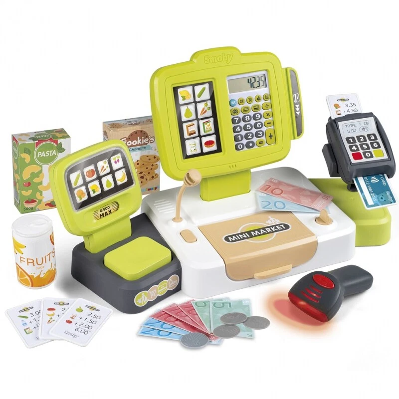 SMOBY Electronic Cash Register With Scanner And Scales eBay