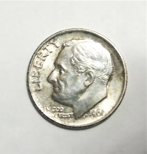1961 P Roosevelt Dime  AU C0803