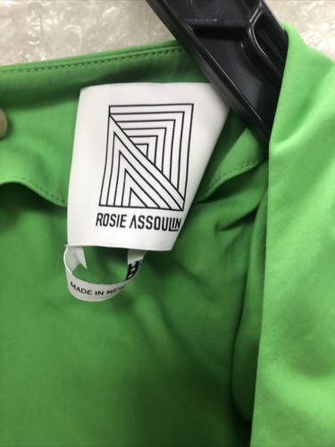 Rosie Assoulin Draped Top and Skirt Green One Shoulder - Picture 18 of 23