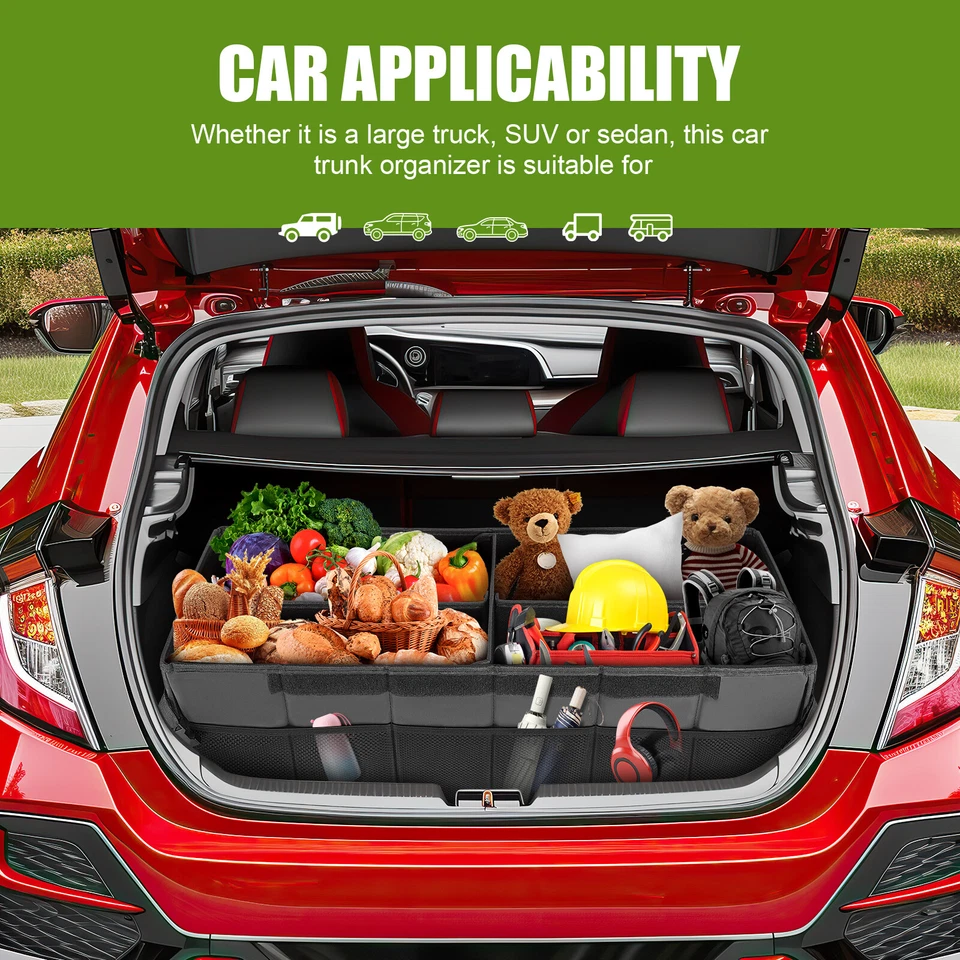 Caja de almacenamiento de equipaje organizadora maletero trasero coche grande para Jeep Grand Cherokee Foto 4 de 4