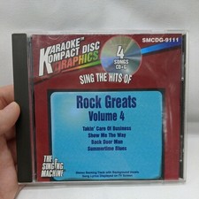 Karaoke Kompact Disc Graphics Sing The Hits Of Rock Greats Volume 4 CD  G