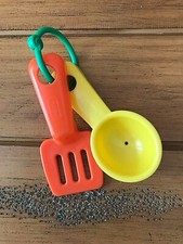 FISHER PRICE TIKES FUN FOOD PLAY PRETEND BAKING SPATULA SPOON RING KITCHEN