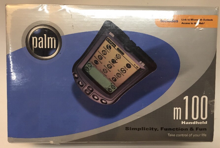 NEW Vintage Palm m100 Handheld PDA COMPLETE W Factory Sealed