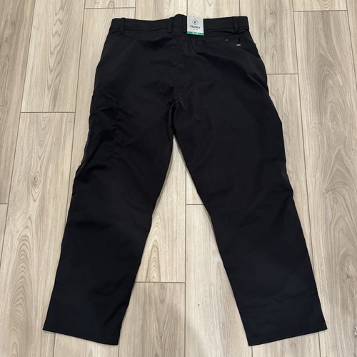 Neu mit Etikett Herren Hurley Jet Set Tech Hose flach vorne Feuchtigkeitsdocht Gr.: 38x29 schwarz - Bild 5 von 9