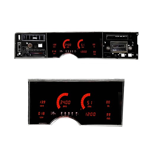 1974-1976 OLDSMOBILE DELTA 88 Digital Gauge Panel Blue LED's DP1907B USA Made - Picture 11 of 14