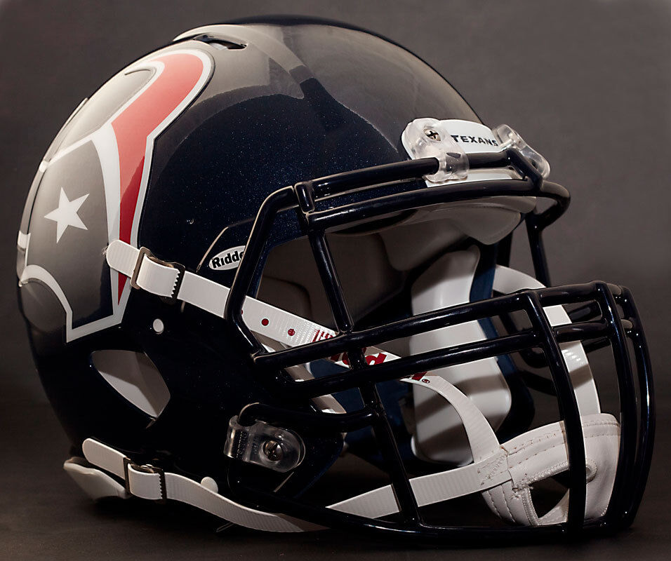 I virkeligheden to Er CUSTOM*** HOUSTON TEXANS NFL Riddell Speed AUTHENTIC Football Helmet | eBay