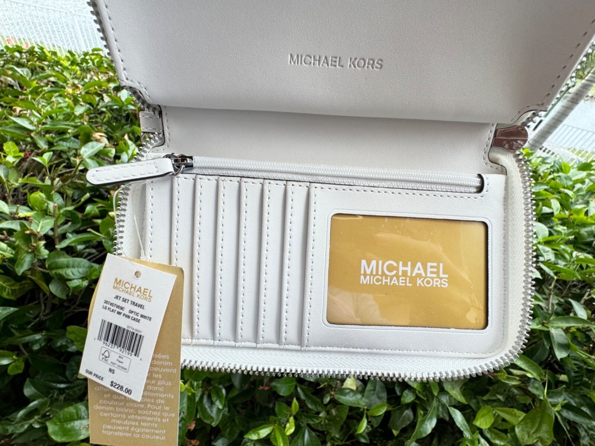 MICHAEL KORS JET SET TRAVEL MULTIFUNCTION LARGE PHONE WALLET DENIM