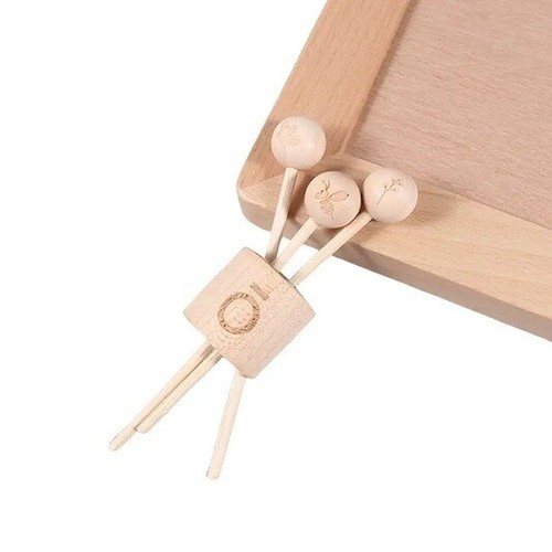 Set Holz Diffusor mit 2 Stück ätherische Duftöle Rose und Orchidee Dekoration - Picture 4 of 7
