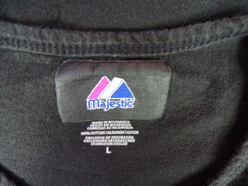 Florida Marlins MLB T-Shirt Black Womens Medium Majestic S/S 100% Cotton Logos - Picture 5 of 5