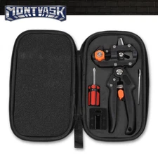 6PCS Black Garden Tree Grafting Knife Pruner Shear Snip Scissor Cutting Tool Kit