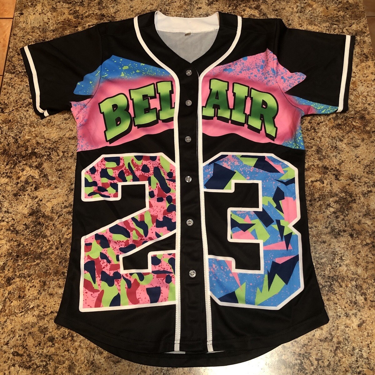 Fresh Prince Bel Air 23 Retro Jersey Shirt 80s 90s Theme Costume