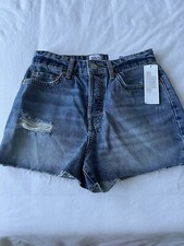 Urban Outfitters BDG Womans Button Fly Summer Cut Off Jean Shorts Size 26 NWT