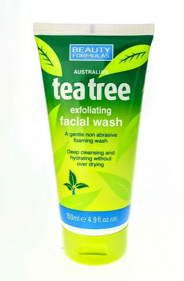 BEAUTY FORMULAS AUSTRALIAN TEA TREE EXFOLIATING FACIAL WASH 150ML