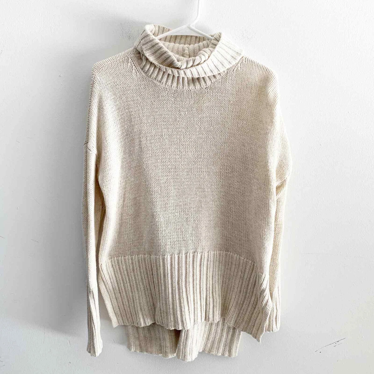 OFFLINE By Aerie Chillside Turtleneck Sweater Cream Beige Size XS | eBay
