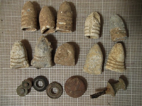 Civil-War-16-pc-bullet-lot-5-Fredericksburg-Spotsylvania-VA