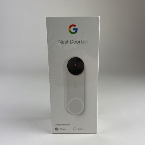Cloche de porte Google Nest, filaire - neige - Photo 1 sur 4