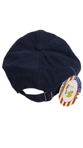 New With Tags 1892 Revolution Hat Ball Cap Grunge Distressed Style Dk Blue - Picture 5 of 6