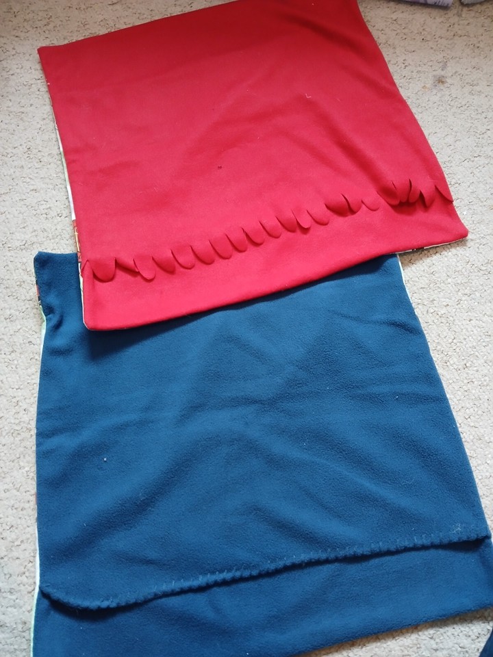 Vintage Thomas The Tank Engine Cushion Covers Case Fleece backs 80's