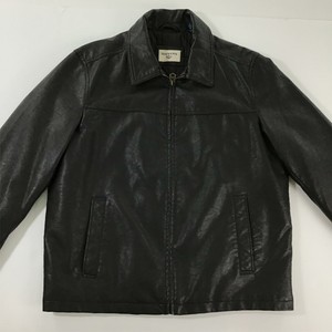 dockers leather bomber jacket