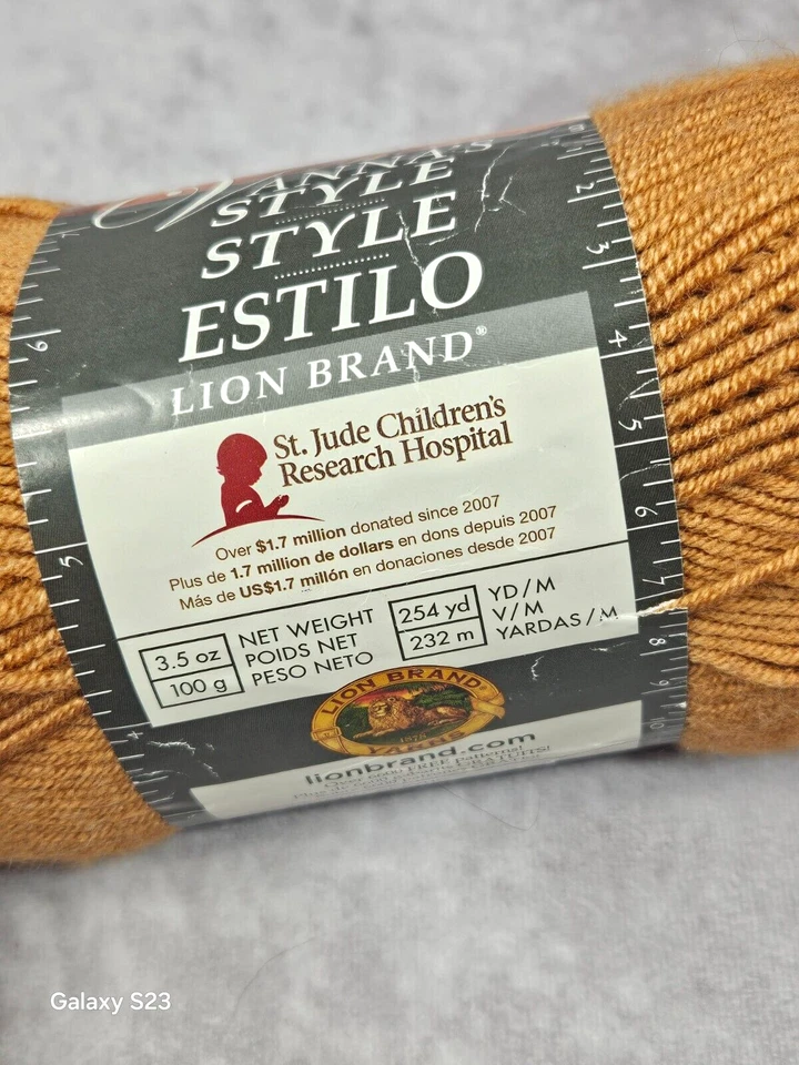 Vanna's Sequins Yarn Gold Lion Brand #4 Medium 100% Acrylic 3.5oz - Image 3 of 4