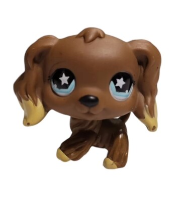 Littlest Pet Shop LPS #1716 – Chien épagneul Authentique – Hasbro – Très Bon état