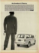 1964 Fiat 1100d Station Wagon Arrivederci Clancy The Mechanic Vintage Print Ad 1964 Fiat 1100d Station Wagon Arrivederci Clancy The Mechanic Vintage Print Ad