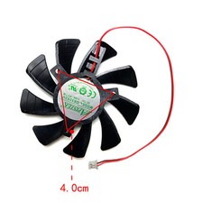 Replacement Cooling Fan Parts for MAXSUN GTX1650 1060 1050TI RX550 Graphics Card